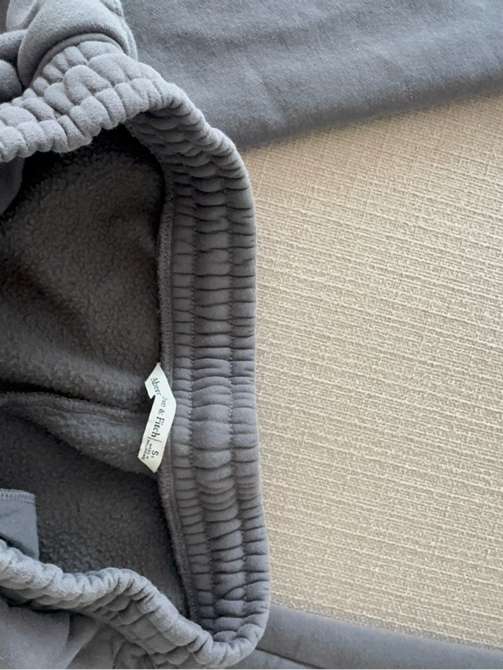 Abercrombie & Fitch Grey Wide Leg Sweatpants - Picture 2 of 3